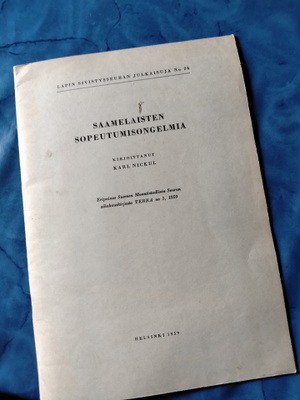 saamalaisten sopeutumisongelma karl nicul