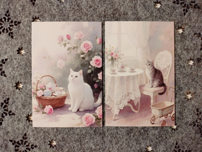 ~Kissa kortti~ 2kpl