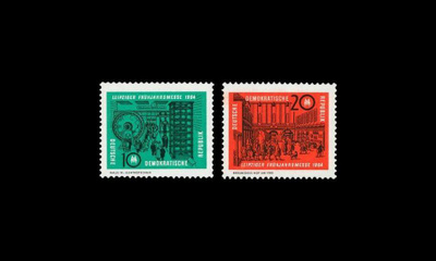 DDR 1012-3 ** Leipzigin kevätmessut (1964)