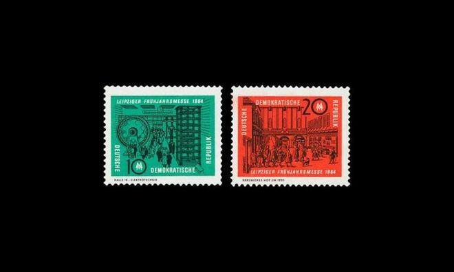DDR 1012-3 ** Leipzigin kevätmessut (1964)