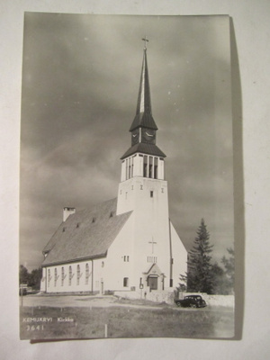 VANHA Postikortti Kemijärvi Lappi 1950-l Alkup.Mallikappale
