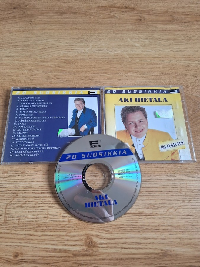 Aki Hietala-20 Suosikkia-Jos Luoja Suo