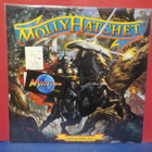 MOLLY HATCHET - LIGHTNING STRIKES TWICE EX-/EX- GER -89 LP - pikkukuva 1