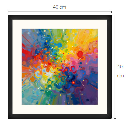 Uusi uniikki abstrakti art print taulu 40 cm x 40 cm