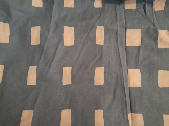 Sinivalkoinen verhokappa 350x53cm