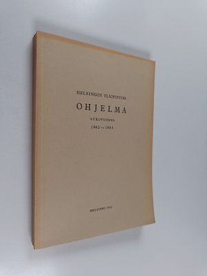 Helsingin yliopiston ohjelma vuonna 1962-1963
