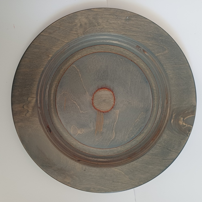 Turkoosi puinen lautanen, Tailio Design Finland