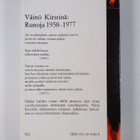 Väinö Kirstinä : Runoja 1958-1977 - pikkukuva 2