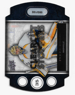 2013-14 Upper Deck Clear Cut Stoppers /100 Pekka Rinne
