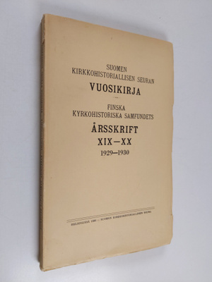 Suomen kirkkohistoriallisen seuran vuosikirja 1929-30