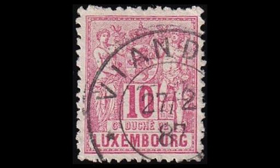 Luxemburg 49A o Allegoria 10 C (12½:12) (1882)