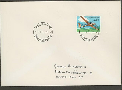 1976 purjelento FDC pvm-leima