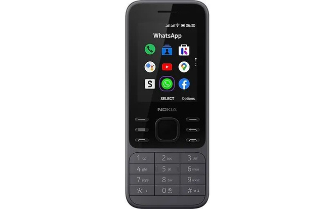 Nokia 6300 4G -puhelin, dual-SIM, harmaa