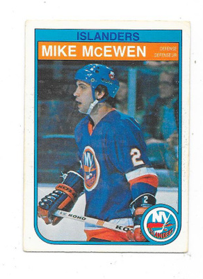 1982-83 OPC #207 Mike McEwen , New York Islanders
