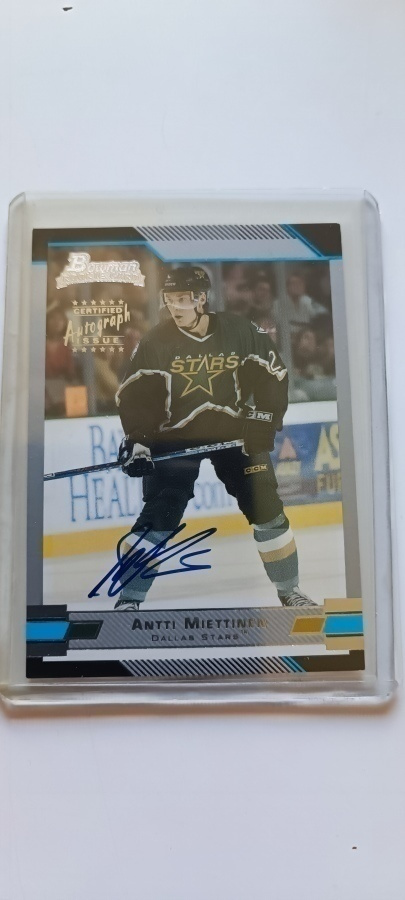2003-04 Bowman Stars Hockey Card #150 Antti Miettinen RC Aut