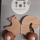 Puulelut pyörillä pupu ja orava Summerville Organic Sweden - pikkukuva 3