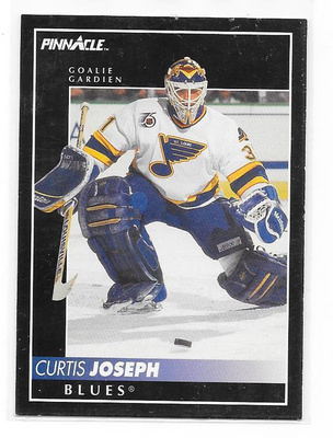 1992-93 Pinnacle French #54 Curtis Joseph St Louis Blues MV