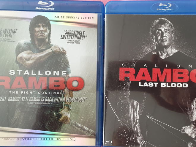 RAMBO - THE FIGHT CONTINUES & RAMBO - LAST BLOOD BLU-RAY