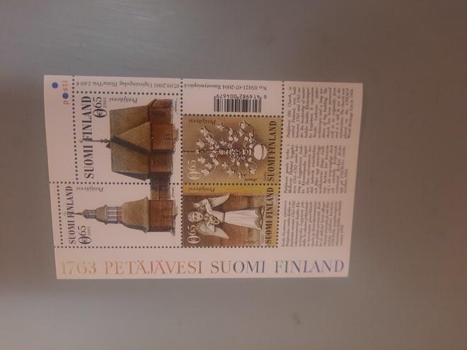 // blokki Petäjäveden kirkko UNESCO BL38 ** 2005