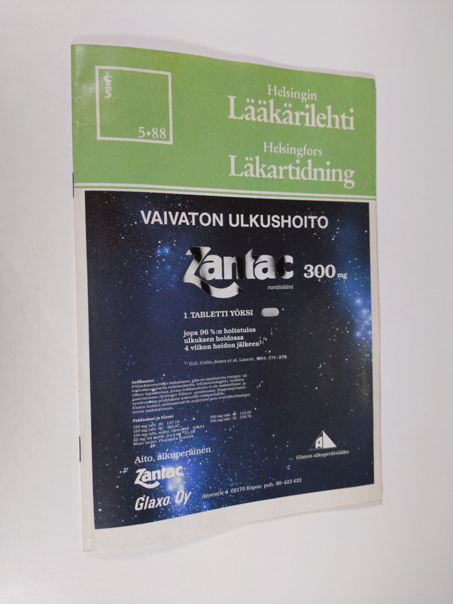 Helsingin lääkärilehti n:o 5/1988