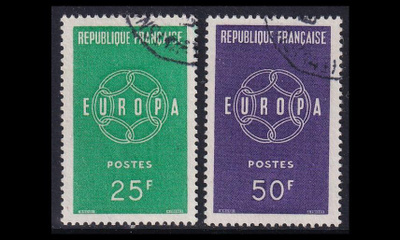 Ranska 1262-3 o Europa (1959)