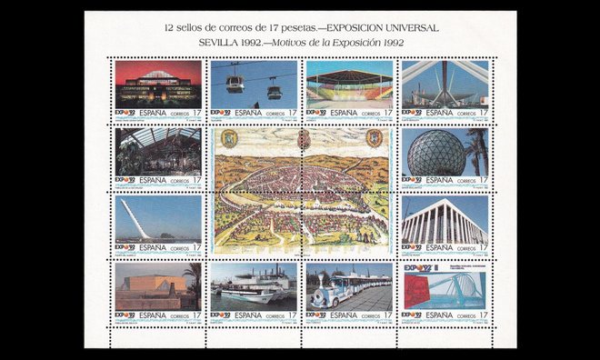 Espanja 3036-47kb ** Maailmannäyttely Sevilla (1992)
