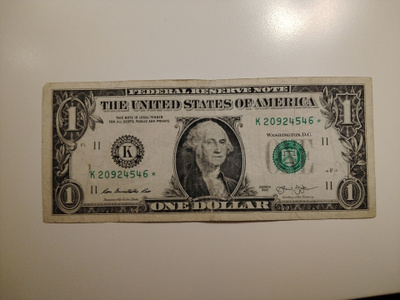 USA 1 Dollari, series 2013, K=Dallas, käytetty tähtiseteli