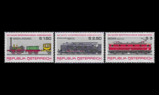 Itävalta 1559-61 ** Rautatiet 150v (1977)