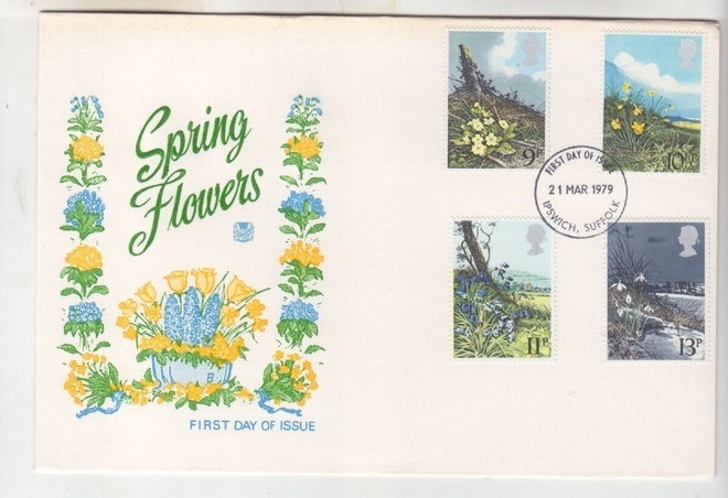 Britannia 1979 Kevätkukkia fdc