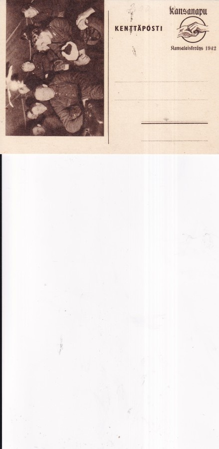 Kenttäposti. Kansanapu, Kansalaiskeräys 1942    b582