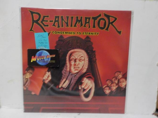 RE ANIMATOR - COMDEMNED TO ETERNITY EX+/M- UK 1990 LP