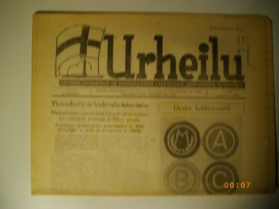 Urheilu lehti Nro 3/1946 (8.11)