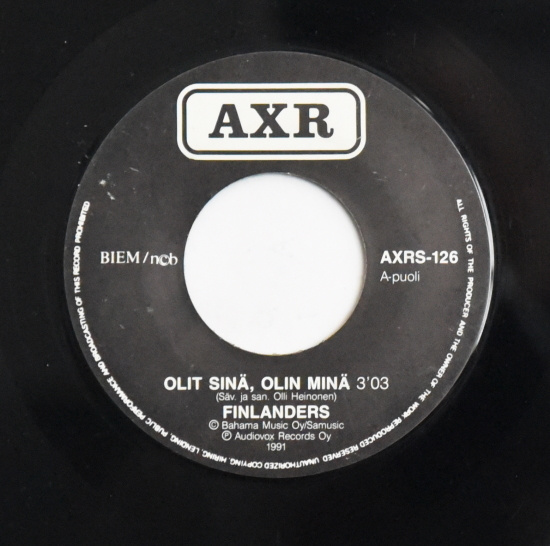 Single: Finlanders - Olit sinä, olin minä / Tee aivan kuin