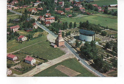 ORIVESI: Kirkko ym. ilmakuva (Tmi Karhumäki 1678 väri)