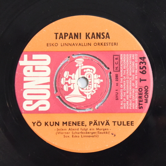 Single: Kansa, Tapani - Yö kun menee, päivä tulee / Uskon ..
