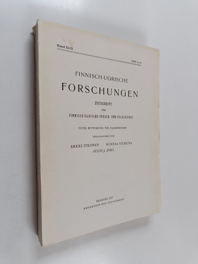 Finnish-ugrische forschungen : zeitschrift fur finnish-ug...
