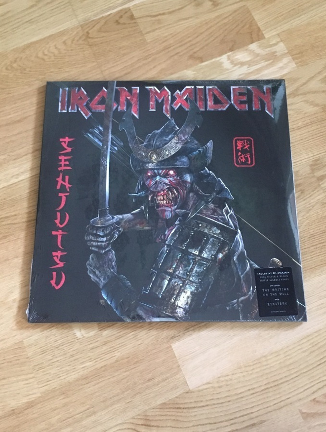 Iron Maiden – Senjutsu LP Silver & Black Marbled Vinyl UUSI
