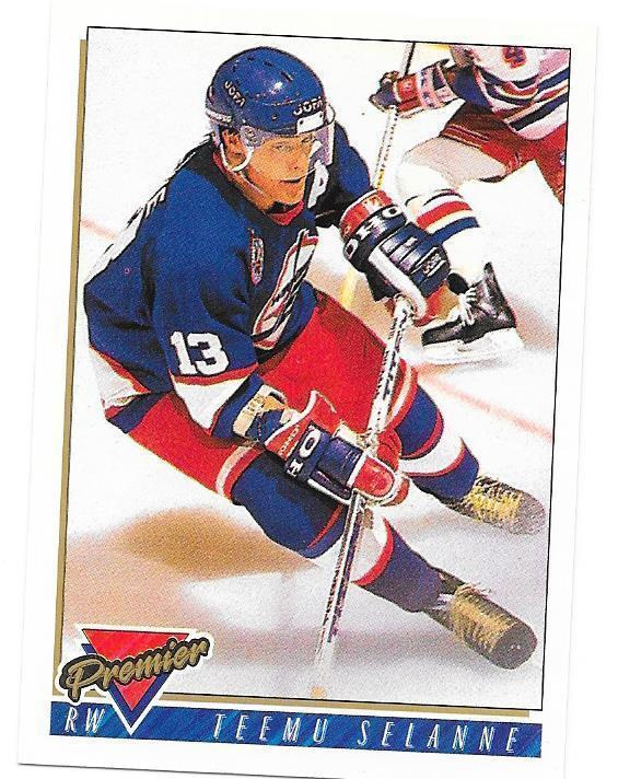 1993-94 Topps Premier #483 Teemu Selänne Winnipeg Jets