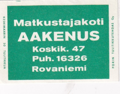 Rovaniemi, Matkustajakoti AAKENUS 3/16