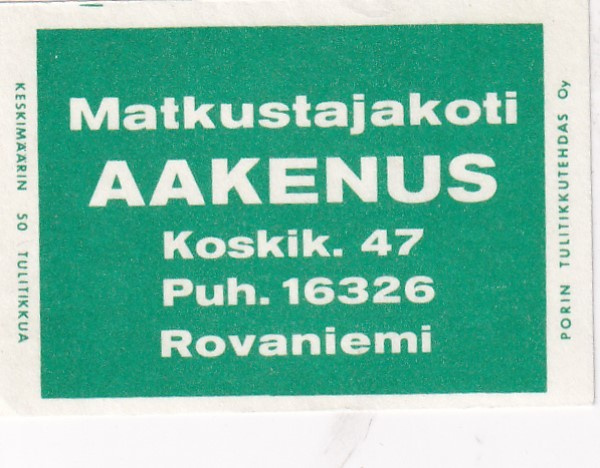 Rovaniemi, Matkustajakoti AAKENUS 3/16