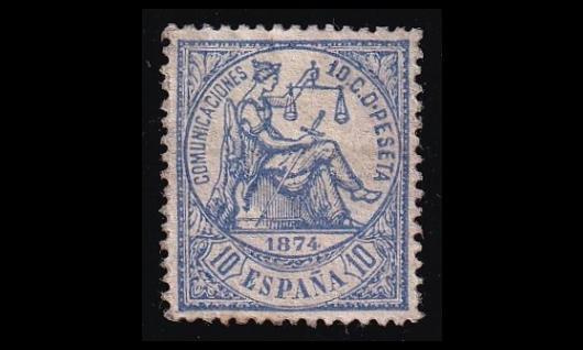 Espanja 137 * Allegoria 10 C (1874)