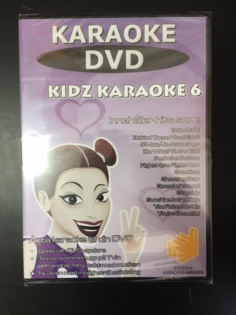 Svenska Karaokefabriken - Kidz Karaoke 6 DVD (UUSI)