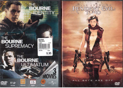 2 KPL DVD ELOKUVIA