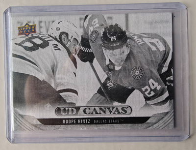 Roope Hintz 2024-25 UD Extended UD Canvas Black & White