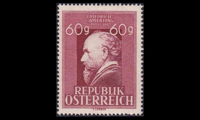Itävalta 857 ** Taidemaalari Friedrich Amerling (1948)
