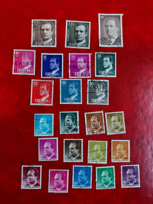 23 kpl Espanja postimerkki Juan Carlos