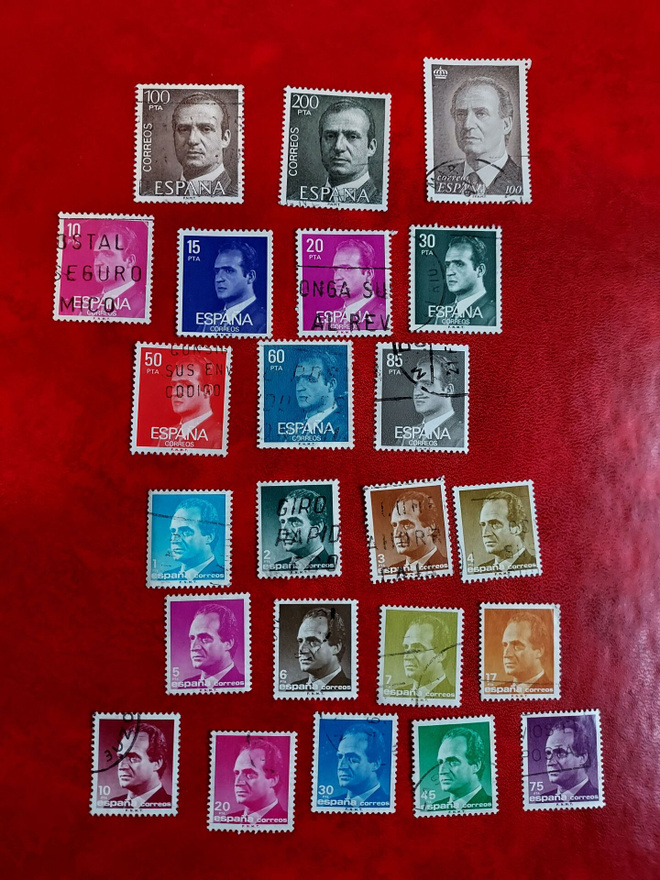 23 kpl Espanja postimerkki Juan Carlos