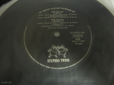 ST. MUCUS - EVACUATE THE BOWELS 7'' EP ex-