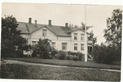 Rakennus Tampereella - vanha valokuva