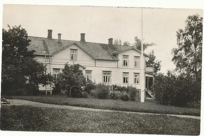 Rakennus Tampereella - vanha valokuva